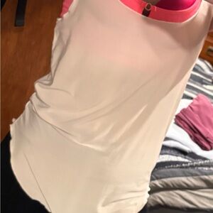 Onzie White and Pink Tank Top